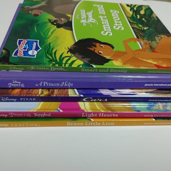 Story Reader Me Reader Book Lot Of 5 Disney Lion King Cars Tangled Jungle Book - Picture 6 of 6